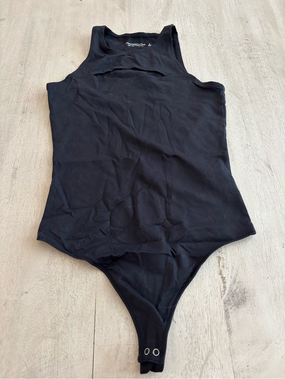 Abercrombie & Fitch Black Tank Bodysuit